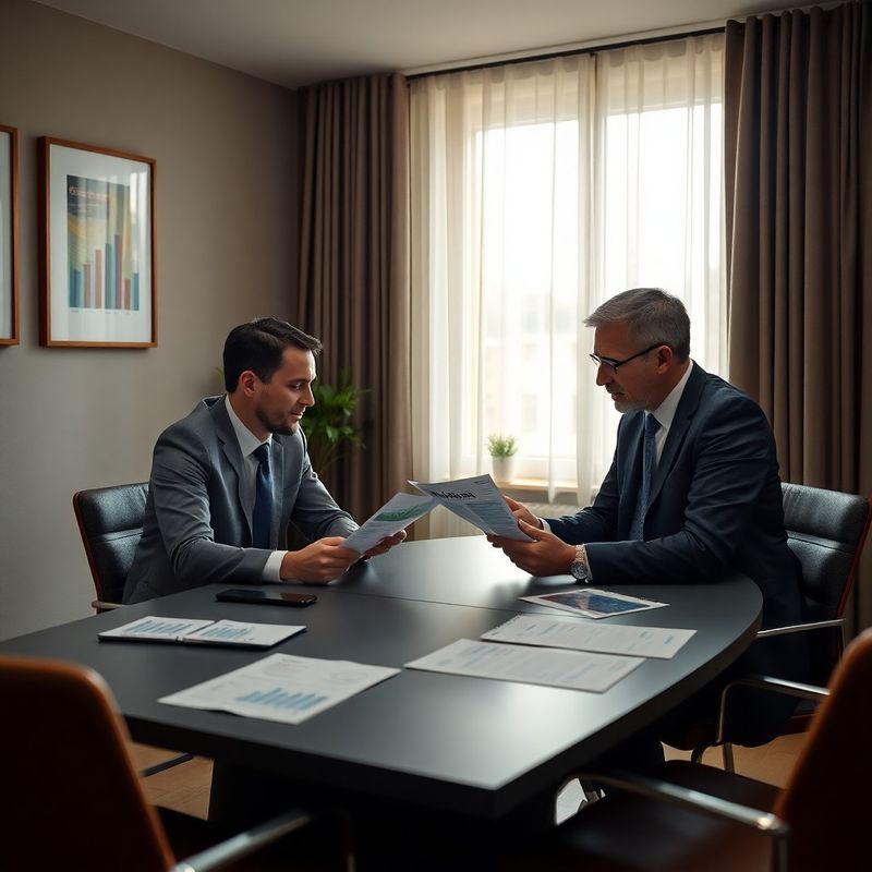 Întâlnire de afaceri corporativă cu analiza rapoartelor financiare